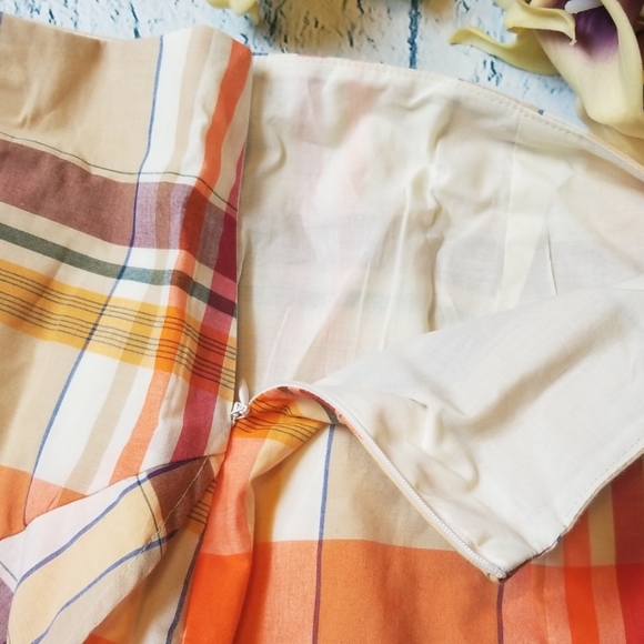 Trina Turk Plaid Ruffle Conversation Skirt - Picture 4 of 7